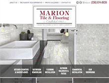 Tablet Screenshot of mariontile.com